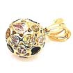 6 gm Italian Gem Stone Pendant 14k Yellow Gold