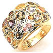 10 gm Italian Gems Stone Ring 14k Yellow Gold