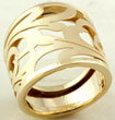 4 Grams 14K Yellow Gold Leaf Style Fashion Ring New