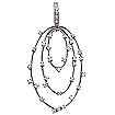 0.60 CT Round Diamond Pendant 14K White Gold