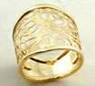 3 Grams 14K Yellow Gold Fashion Ring New Size 6.25