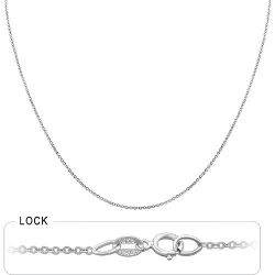 1.7gm 14k White Gold Light Weight Rolo Chain 20 inch