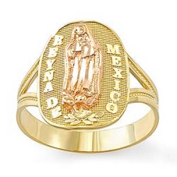 1.9gm 14k Two Tone Gold Filigree Ladies Ring