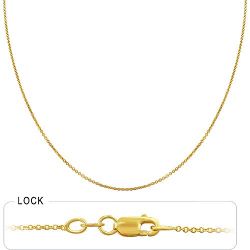 1.7gm 14k Yellow Gold Light Weight Rolo Chain 20 inch