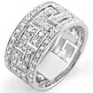 1/2 CT Round Diamond Fashion Anniversary Band Ring 18k White Gold
