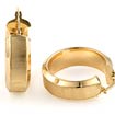 4.68 gm 14k Italian Hoop Yellow Gold Earring 7/8 inch