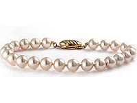 7inch Fresh Cultured White Pearls Bracelet