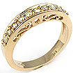 0.35 CT Round Diamond Womens Anniversay Ring 14k Yellow Gold