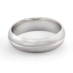 5.5g 14K White Gold Comfort Fit Wedding Band Ring 5.6mm