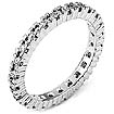 0.36 CT Round Eternity Diamond Wedding Band 18k White Gold