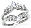 0.70 CT Round Diamond Engagement Ring 14K White Gold