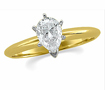 1.53 CT Pear Solitaire Diamond Engagement Ring 14K Yellow Gold I,SI1(GIA)
