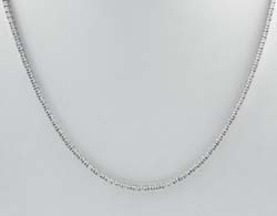 3.50 CT E VS1  Round Diamond Tennis Necklace 18k White Gold