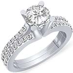 1.15 Ct Round Diamond Solitaire Engagement Ring PLATINUM