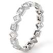 1/2 Ct Princess Diamond Eternity Wedding Band 14K Gold