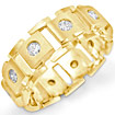 3/4 CT Round Diamond Eternity Wedding band Ring 14K Yellow Gold