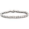 5 3/4 CT Princess Diamond Tennis Bracelet 14K WG