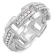 1/2 CT Round Diamond Eternity Wedding band 14K White Gold