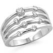 1/2 CT Round Diamond Anniversary Bands Ring 14K White Gold