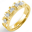 3/4 CT Men's Round Diamond Wedding band 14k Yellow Gold