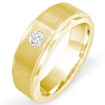 1/4 CT Round Diamond Wedding Band Ring 14K Yellow Gold
