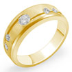 0.60 CT Round Diamond Wedding Ring 14k Yellow Gold VS2