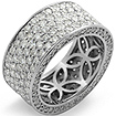 4.00 Ct Round Diamond Eternity Wedding Anniversary Band Ring 18k White Gold