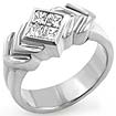 0.80 CT Princess Diamond Ring 14K White Gold