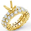 4.00 CT Round Diamond Engagement Ring Bridal Set 18K Yellow Gold