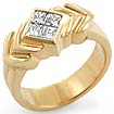 0.80 CT Princess Diamond Ring 14K Yellow Gold