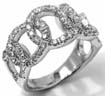 1.00 CT Round Diamond Fashion Band Ring 14k White Gold