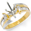 3/4CT Marquise Diamond Semi Mount Engagement Ring 14K Gold