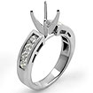 1/2CT Round Setting Diamond Engagement Ring 14K White Gold