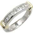 1/2 CT Princess Diamond 2 tone Ring 14K