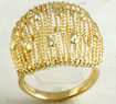 7.00 Grams 14K Yellow Gold Fashion Ring New