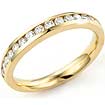 1/2 CT Round Diamond Half Wedding Band Ring 14K Yellow Gold