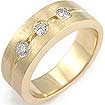 1/2 CT Round Men Diamond Wedding Anniversary Band 14K Yellow Gold