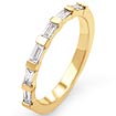 1/2 CT Baguette Diamond Wedding Band Ring 14K Yellow Gold