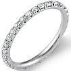 0.75 Ct Round Eternity Diamond Wedding band 14K White Gold