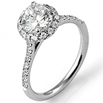 1.08Ct Brilliant Round Women's Diamond Wedding Engagement Ring 14k White Gold