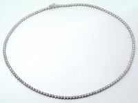 6.00 CT Round Diamond Tennis Necklaces 18k White Gold