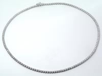 6.00 CT Round Diamond Tennis Necklaces 18k White Gold