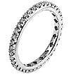 1 CT Round Eternity Diamond Wedding Band Ring 14K White Gold