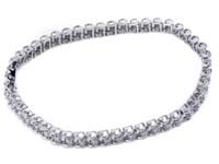 3/4 CT Round Diamond Tennis Bracelet 14K White Gold