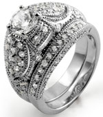 1.50Ct Round Diamond Engagement Ring 14k White Gold