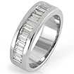 1.60 CT Baguette Diamond Women's Wedding Band Ring Platinum