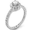 1 CT Round Diamond Eternity Engagement Ring 14K White Gold