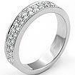 0.45 CT Round Diamond Engagement Wedding Band Ring 14K White Gold