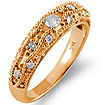 0.30Ct Round Diamond Wedding Bridal Band Ring 14k Rose Gold