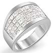 3.00 Ct Princess Diamond Wedding Anniversary Band Ring 14K White Gold